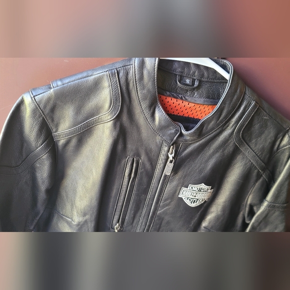 Vintage Womens SM Harley Davidson‎ leather jacket with Embroidery Biker Jacket - Picture 5 of 16
